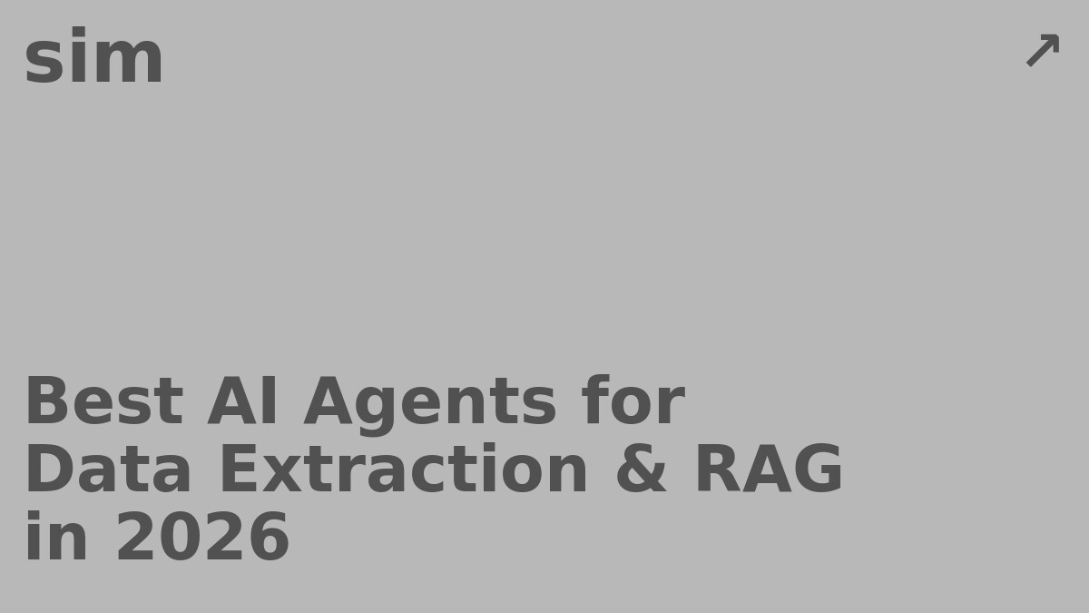 Best AI Agents for Data Extraction and RAG in 2026