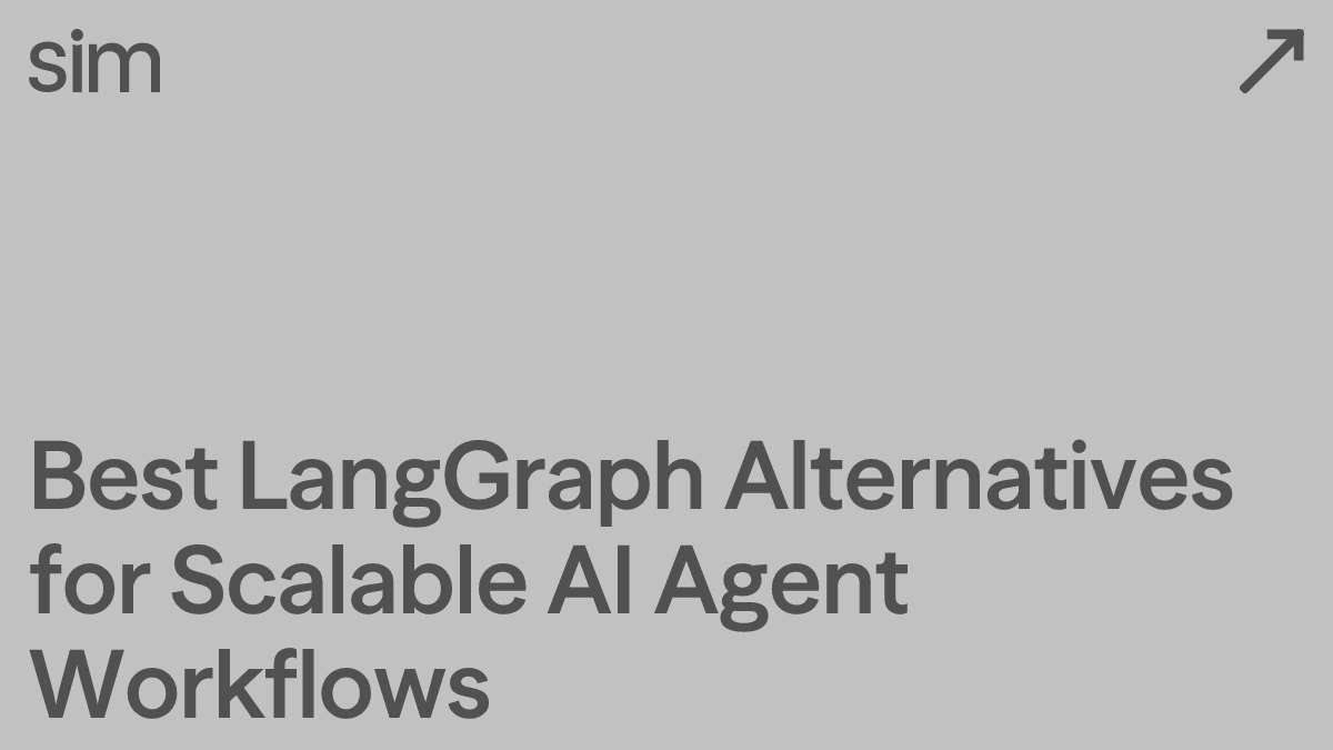 Best LangGraph Alternatives for Scalable AI Agent Workflows
